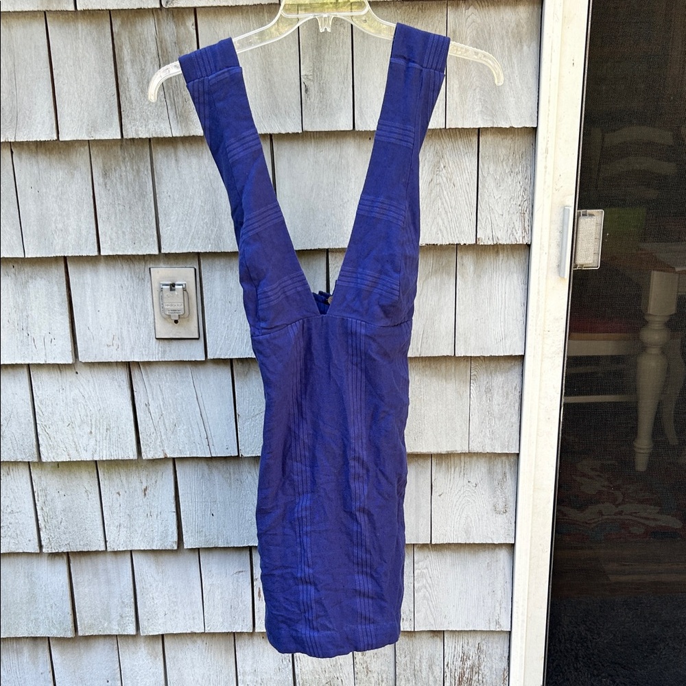 Free People Blue Backless Dress